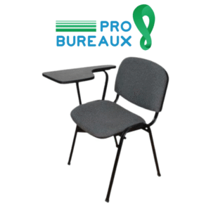Chaise ISO avec tablette écritoire démontable
