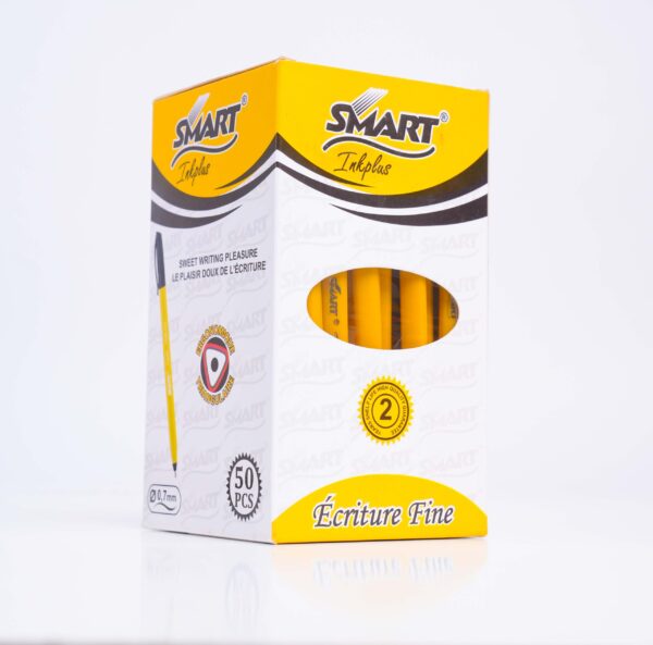 STYLO SMART INK PLUS 0.7 MM – Noir / Rouge / Vert – BOÎTE DE 50 PCS (770N / 770R / 770V)