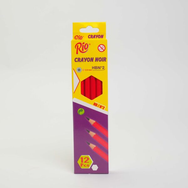 CRAYON HB2 ROUGE RIO – Boîte de 12 pcs (2.0 mm)